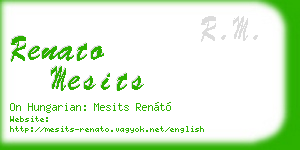 renato mesits business card